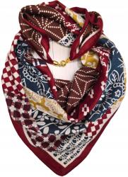 DEMUR Sál Női Kendő mágnessel záródó kendő bordó (apaszki chusty z magnetycznym zapięciem)