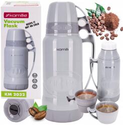  Termosz üvegbetéttel, két pohárral Légmentes 1, 8L Kamille (KM2032)