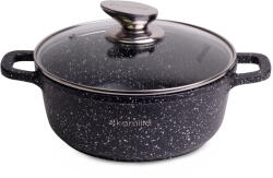 kamille Alumínium Edény Fedővel Gáz Indukciós Kicsi 2, 3l Kő (KM 4404)