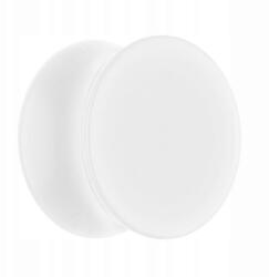  Plug Akril Drum Nyereg Piercing Alagutak Füldugók Fehér 30mm (PJ071-WHITE30mm)