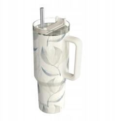 QUOKKA Thermo bögre Quokka rozsdamentes acél 1200 ml Cotton szívószállal (40043)