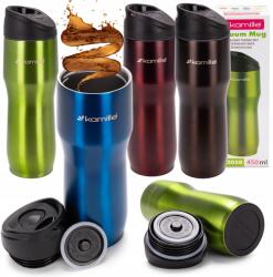 kamille Thermo bögre termosz palack Kulacs 450ml metál szín Kamille (KM-2050)