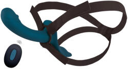 You2Toys - felcsatolható vibrátor szett (fekete-kék)