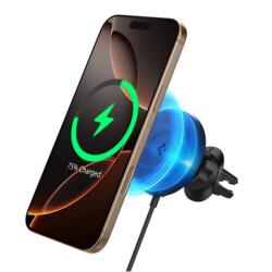 Spigen ONETAP PRO4 autós tartó szellőzőre, 15W, FEKETE (ACP08542)