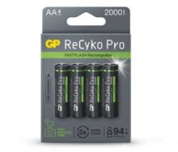 GP Batteries ReCyko Pro Photo Flash AA (HR6) 2000mAh akku (4db/csomag) (B2420) (B2420) - aqua