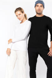 Kariban Férfi póló Kariban KA3016 Hosszú Ujjú Környakú póló -XL, Light Grey Heather