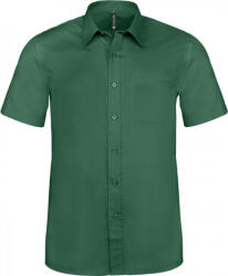 Kariban Férfi ing Kariban KA551 Ace - Short-Sleeved Shirt -M, Forest Green