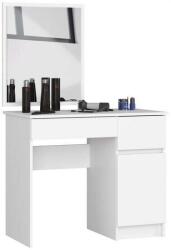 Akord Fehér Sminkasztal - 90x50x77/142 cm