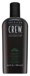 American Crew 3-in-1 Tea Tree шампоан, балсам и душ гел за ежедневна употреба 250 ml