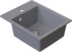 Ruvetti Pino chiuvetă din granit 50x40 cm gri/grafit/onix 3001PI_GR40_W (3001PIGR40W) Chiuveta