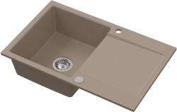 Ruvetti Signum chiuvetă din granit 79x50 cm bej 3001S_BE160_W (3001SBE160W) Chiuveta