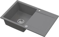 Ruvetti Signum chiuvetă din granit 79x50 cm gri/grafit/onix 3001S_GR160_W (3001SGR160W) Chiuveta