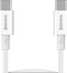 Baseus CATYS-C02 Superior cablu de date cu încărcare rapidă USB-C - USB-C 100W 2m Alb