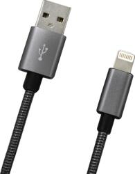 mobilNET cablu de date Lightning 2A 1m gri metalizat
