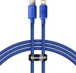 Baseus CAJY000203 Crystal Shine Series Cablu de Date USB-C - Lightning 20W 1, 2m Albastru