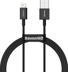 Baseus CALYS-A01 Superior Cablu de date cu încărcare rapidă USB la Lightning 2, 4A 1m Negru