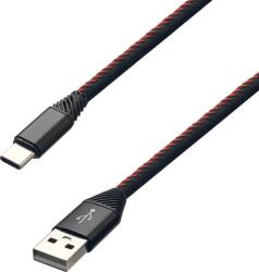 mobilNET Cablu de încărcare USB - Tip C 2A, Ambalaj eco, (TPU) 2m, Negru