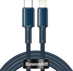 Baseus High Density Braided Series Cablu de date cu încărcare rapidă USB-C - Lightning 20W 2m Albastru