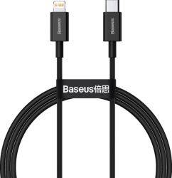 Baseus CATLYS-A01 Superior Cablu de date cu încărcare rapidă USB-C la Lightning 20W 1m Negru