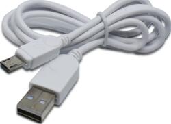 Aligator Cablu de date MicroUSB 2A cu conector MicroUSB prelungit (Potrivit pentru telefoane rezistente) 1m Alb