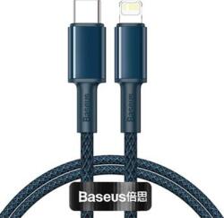Baseus High Density Braided Series Cablu de date cu încărcare rapidă USB-C - Lightning 20W 1m Albastru