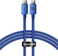 Baseus CAJY000603 Crystal Shine Series cablu de date USB-C - USB-C 100W 1, 2m albastru