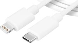 Tactical Smooth Thread cablu USB-C/Lightning 0, 3m Alb