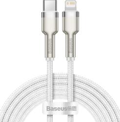 Baseus Cafule Metal Series Cablu de date USB-C - Lightning 20W 2m Alb
