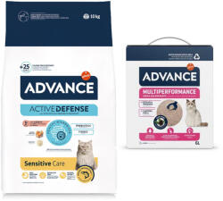 Affinity 10kg Advance Sensitive lazac & rizs száraz macskatáp+ 6l macskaalom ingyen