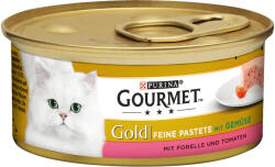 Gourmet 48x85g Gourmet Gold Paté pisztráng & paradicsom nedves macskatáp 36+12 ingyen