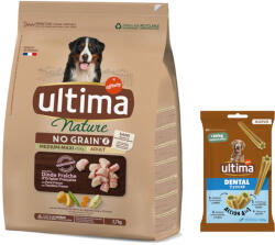  Affinity Ultima 2, 7kg Ultima No Grain Medium/Maxi pulyka száraz kutyatáp + 180g Ultima Dental Sticks Medium/Maxi kutyasnack ingyen