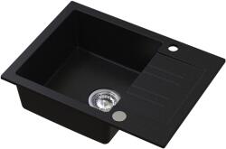 Ruvetti Pino gránit mosogató 60x44 cm fekete 3001PI_BC120_W (3001PIBC120W)