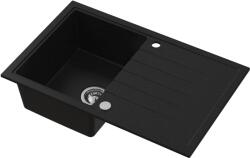 Ruvetti Axel gránit mosogató 79x50 cm fekete 3001AX_BC160_W (3001AXBC160W)