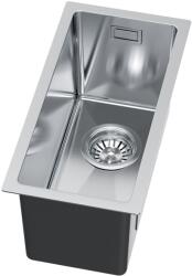 Ruvetti Stelio acél mosogató szifonnal 44x22 cm acél 5001S_MINI_BS_P (5001SMINIBSP)