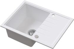 Ruvetti Axel gránit mosogató 65x50 cm fehér 3001AX_WH120_W (3001AXWH120W)