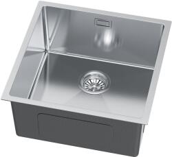 Ruvetti Stelio acél mosogató szifonnal 44x44 cm acél 5001S_BS50_P (5001SBS50P)