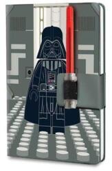 LEGO Jegyzetfüzet, 230x160 mm, pontrácsos, 96 lap, keményfedeles, fénykard zseléstollal (L53492) - webpapir