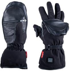 W-TEC Fűthető kesztyű W-TEC HEATflip 2in1 2x2000 mAh, praktikus mágnes, kényelmes belső bélés, 3 fűtési mód Szín: fekete, Méret: XXL