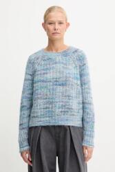 BOSS Orange gyapjú pulóver - kék XL