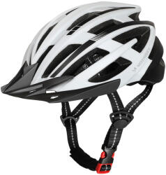 Wozinsky MTB Kerékpáros Sisak - L - Hátsó Lámpával - Fekete-Fehér (HT-28VCB)