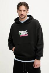 HUGO Blue pamut melegítőfelső - fekete S - answear - 31 990 Ft