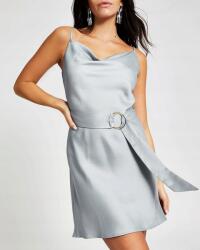 River Island Ruha szaténból, dekoratív pánttal, kék 42