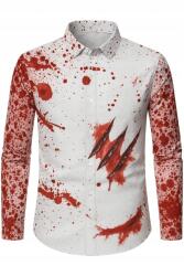  Nyomott mintás ing - Halloween, cosplay - L-es méret (B0FRGJ963T)