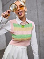 Shein Top crop kötött ujjatlan felső casual M 38