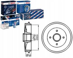 Bosch 0 986 477 124 Fékdob