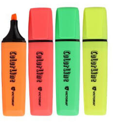 Victoria Szövegkiemelő készlet, 1-5 mm, VICTORIA OFFICE, "ColorLine", 4 különböző szín (TVI322V) - papirtar