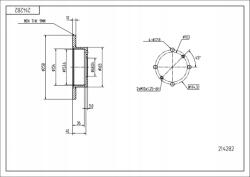 Hart Féktárcsa Hart 214 282