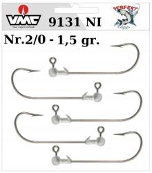 vmc - perfekt 5 x Jig Perfekt VMC 9131 Ni Nr. 2/0 horogra 1, 5gr (JP VMC 9331NI 2/0-1,5)