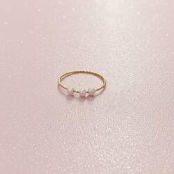 Pink Dream Beauty Lyra - arany színű, gyöngy mintás gyűrű Szín: Arany