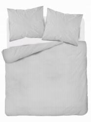 Detexpol Damaszt ágyneműhuzat 180x200 ezüst egyszínű csíkos 1cm Pure (2342250)